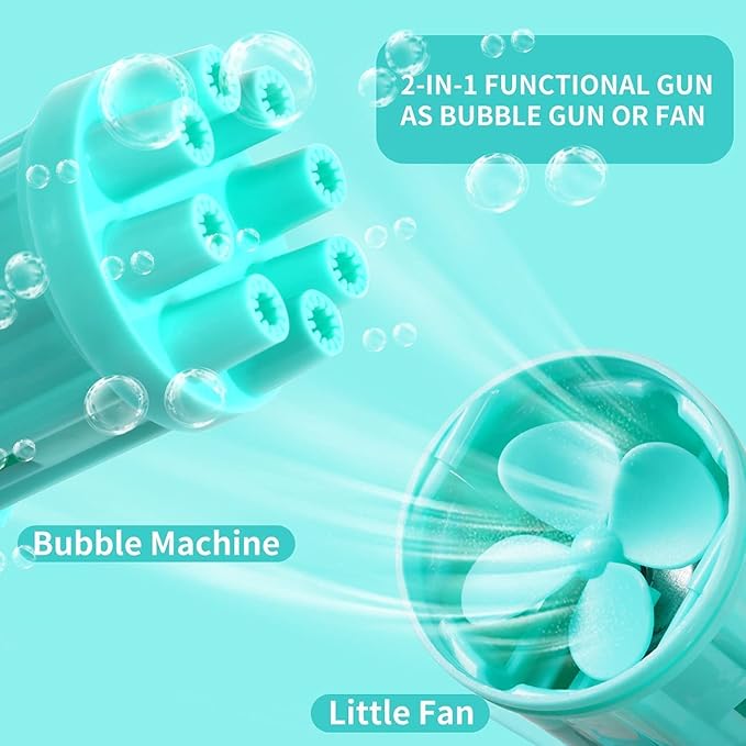Electric Gatling Bubble Gun