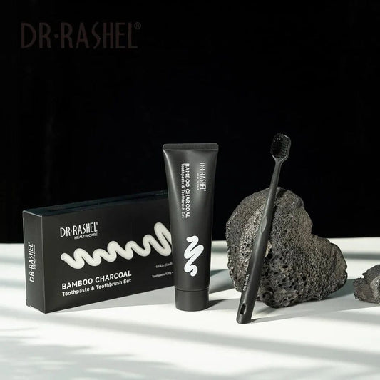 DR·RASHEL - Bamboo Charcoal Toothpaste & Toothbrush Set